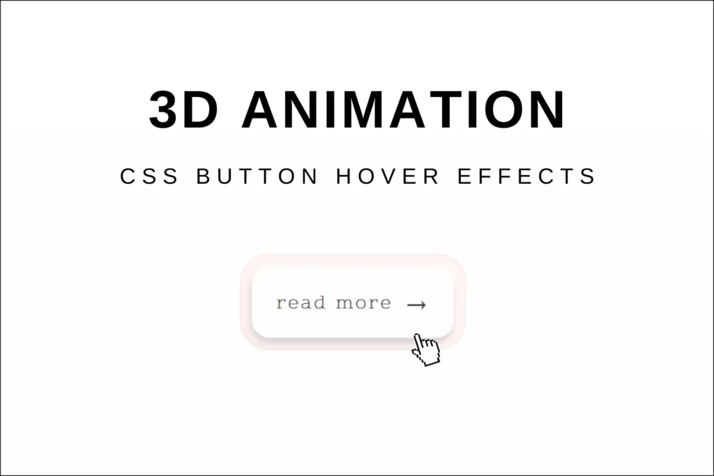 CSS 3D Button Animation. Demo of 3D button