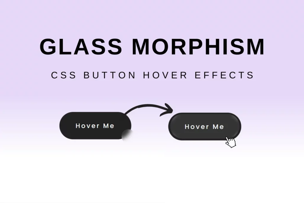 CSS Glass Morphism Button Animation. Demo of glass morphism button