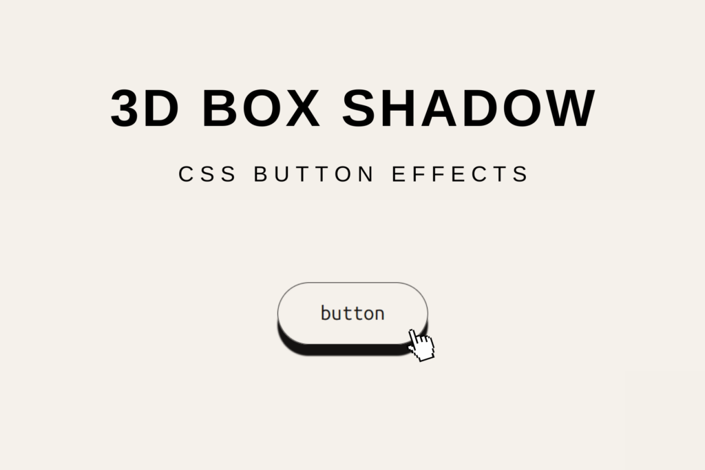 CSS 3D button effect image